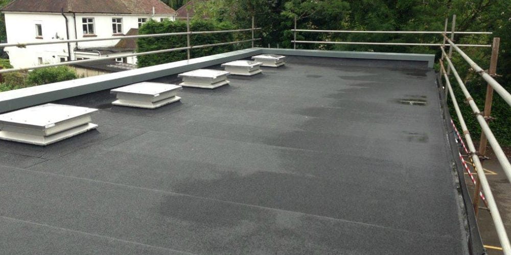 Industrial flat roof project